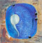 Абстрактная живопись картина Голубая планета художник Субота Максим современное искусство